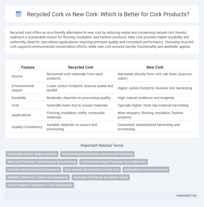Recycled Cork vs New Cork: Which Is Better for Cork Products?