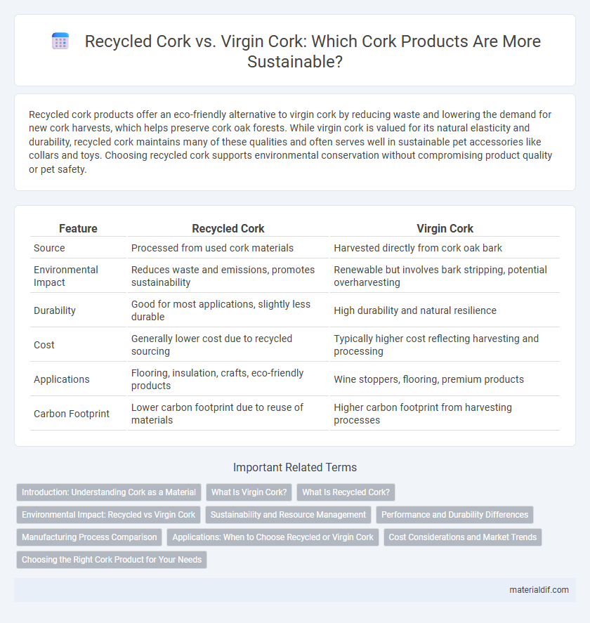 Recycled Cork vs. Virgin Cork: Which Cork Products Are More Sustainable?