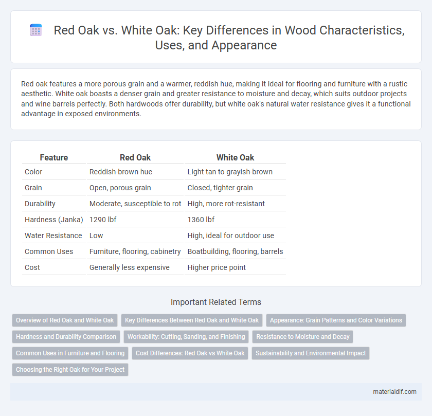 Red Oak vs. White Oak: Key Differences in Wood Characteristics, Uses, and Appearance