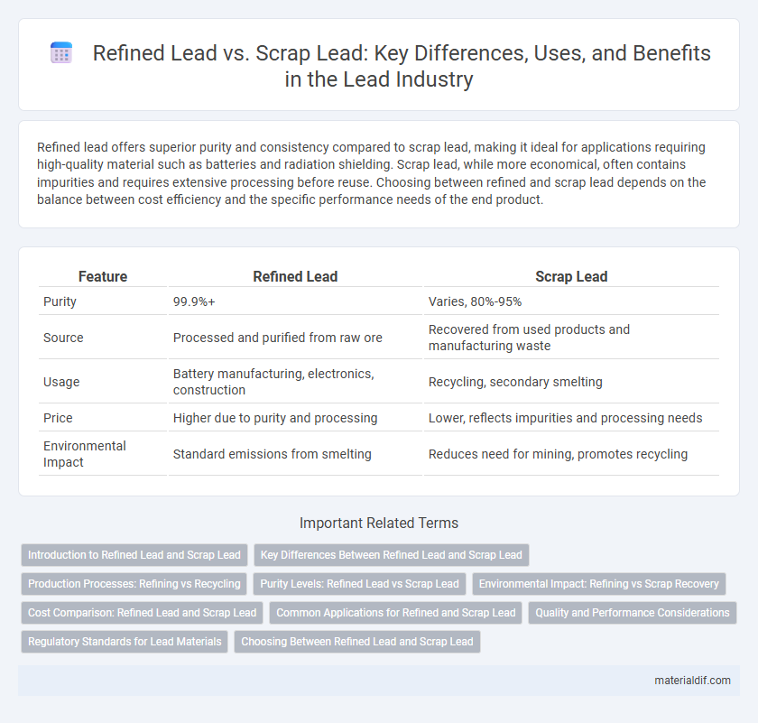 Refined Lead vs. Scrap Lead: Key Differences, Uses, and Benefits in the Lead Industry