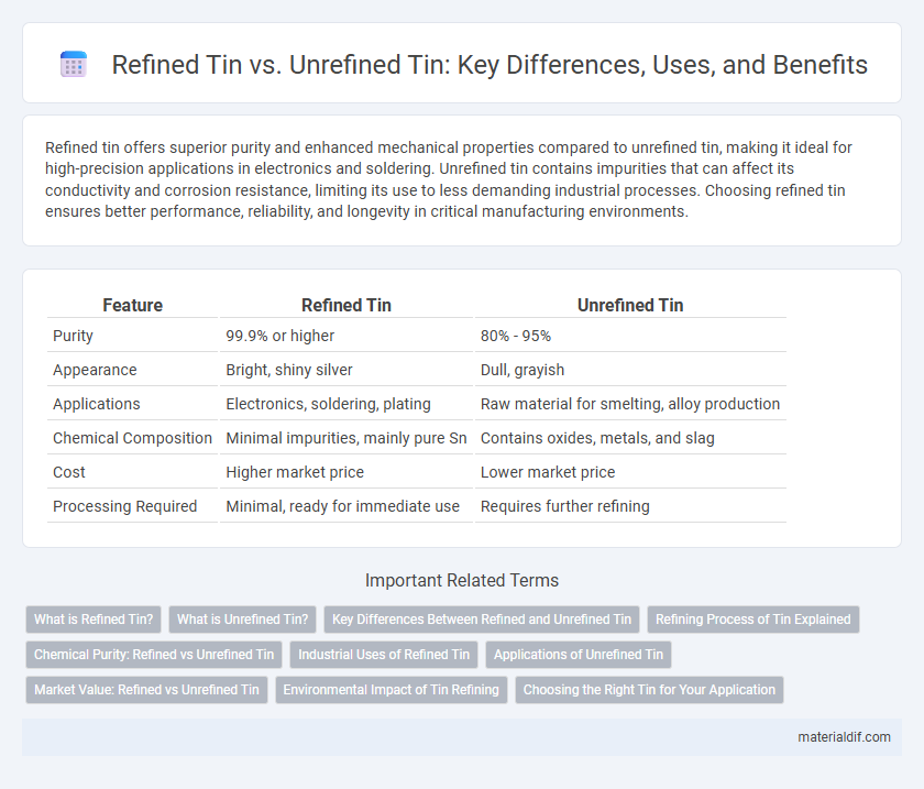 Refined Tin vs. Unrefined Tin: Key Differences, Uses, and Benefits