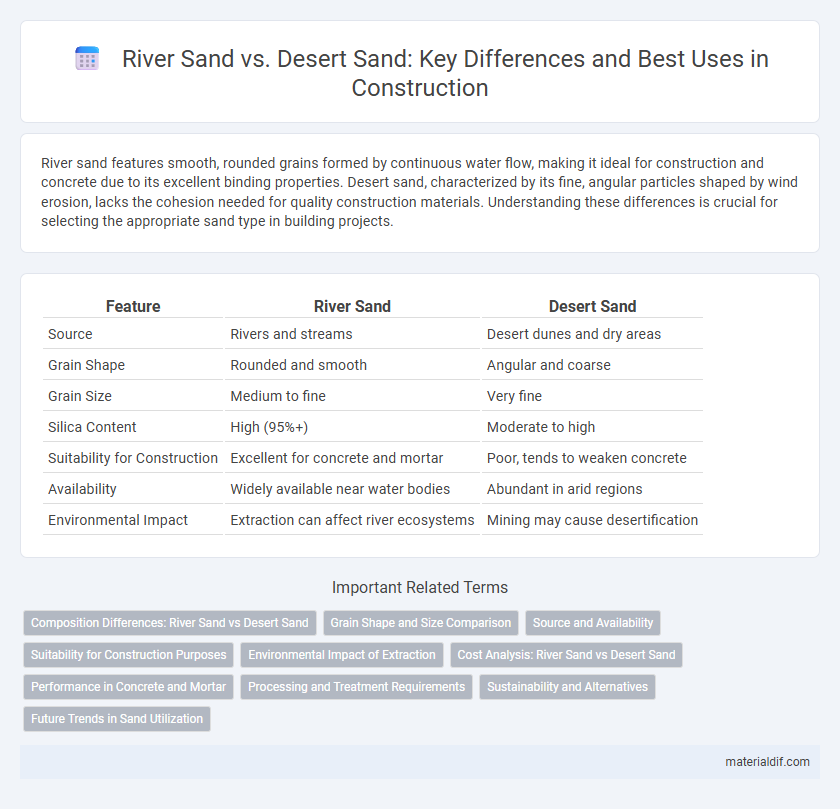River Sand vs. Desert Sand: Key Differences and Best Uses in Construction