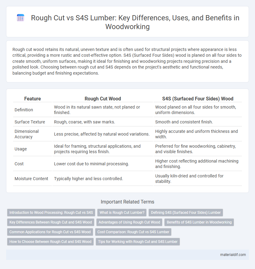 Rough Cut vs S4S Lumber: Key Differences, Uses, and Benefits in Woodworking
