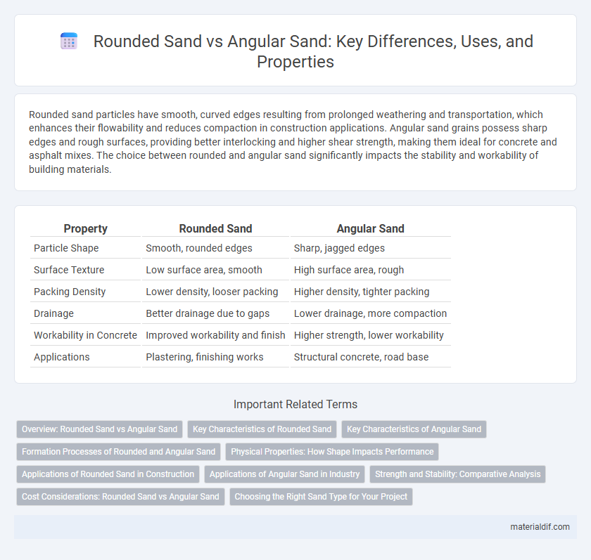 Rounded Sand vs Angular Sand: Key Differences, Uses, and Properties