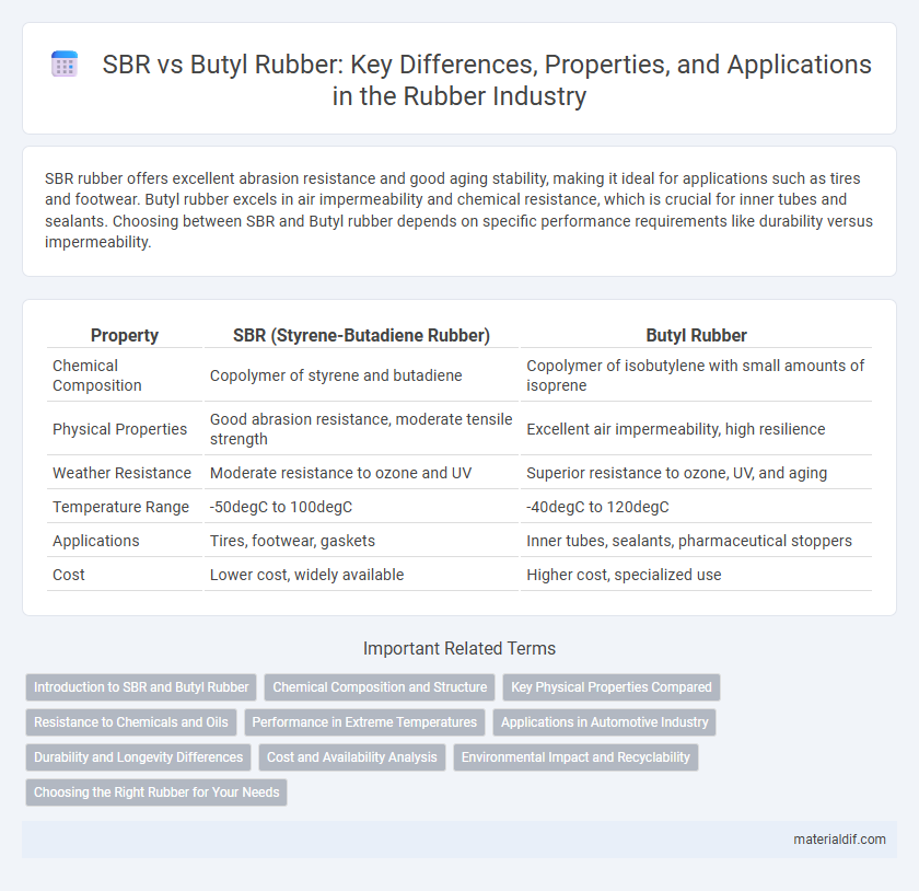 SBR vs Butyl Rubber: Key Differences, Properties, and Applications in the Rubber Industry