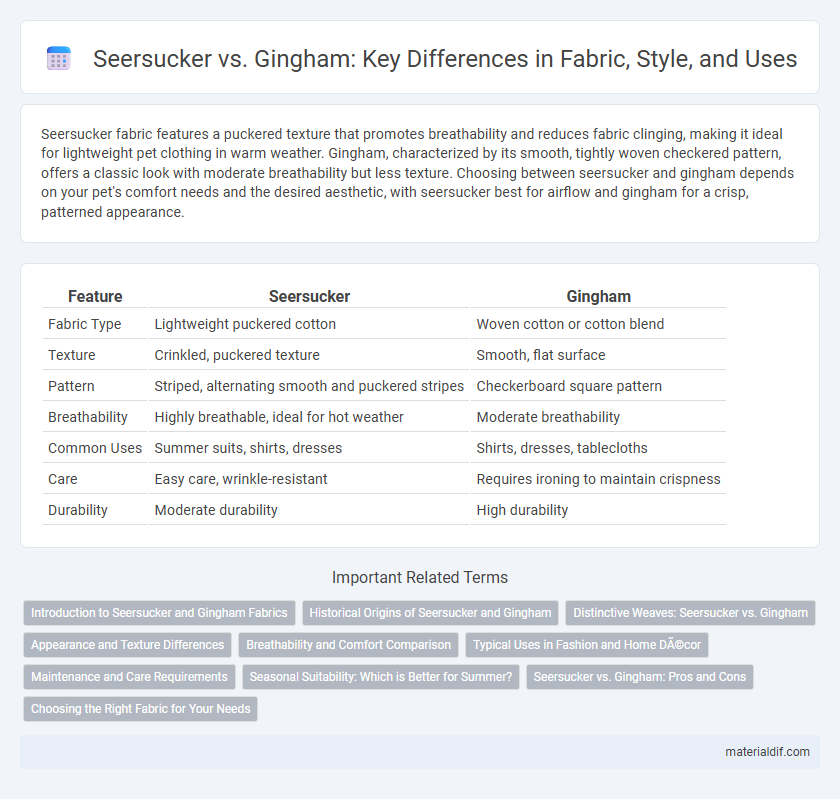 Seersucker vs. Gingham: Key Differences in Fabric, Style, and Uses