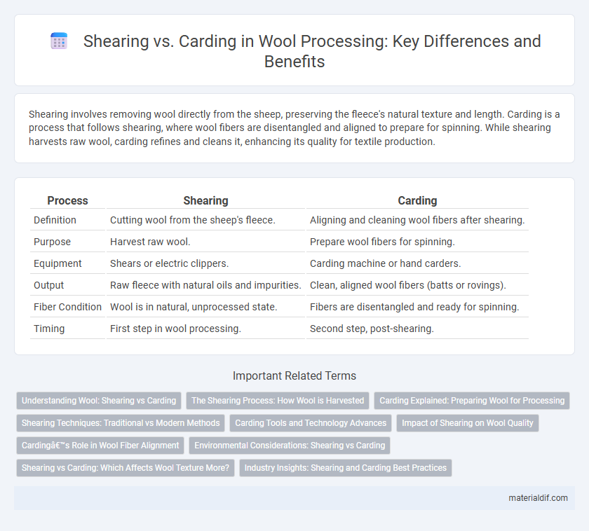 Shearing vs. Carding in Wool Processing: Key Differences and Benefits