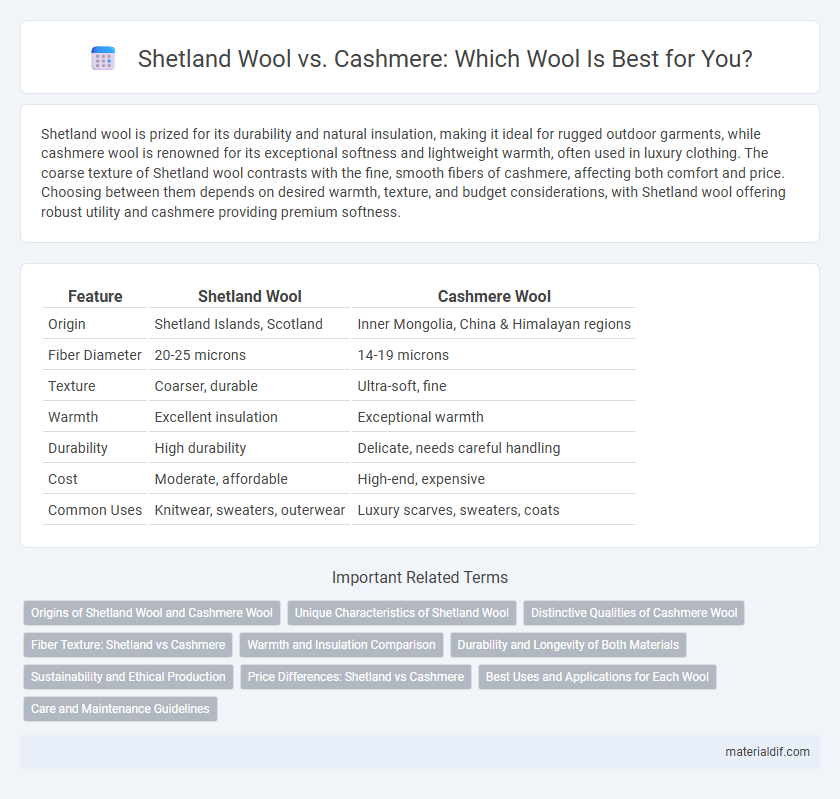 Shetland Wool vs. Cashmere: Which Wool Is Best for You?