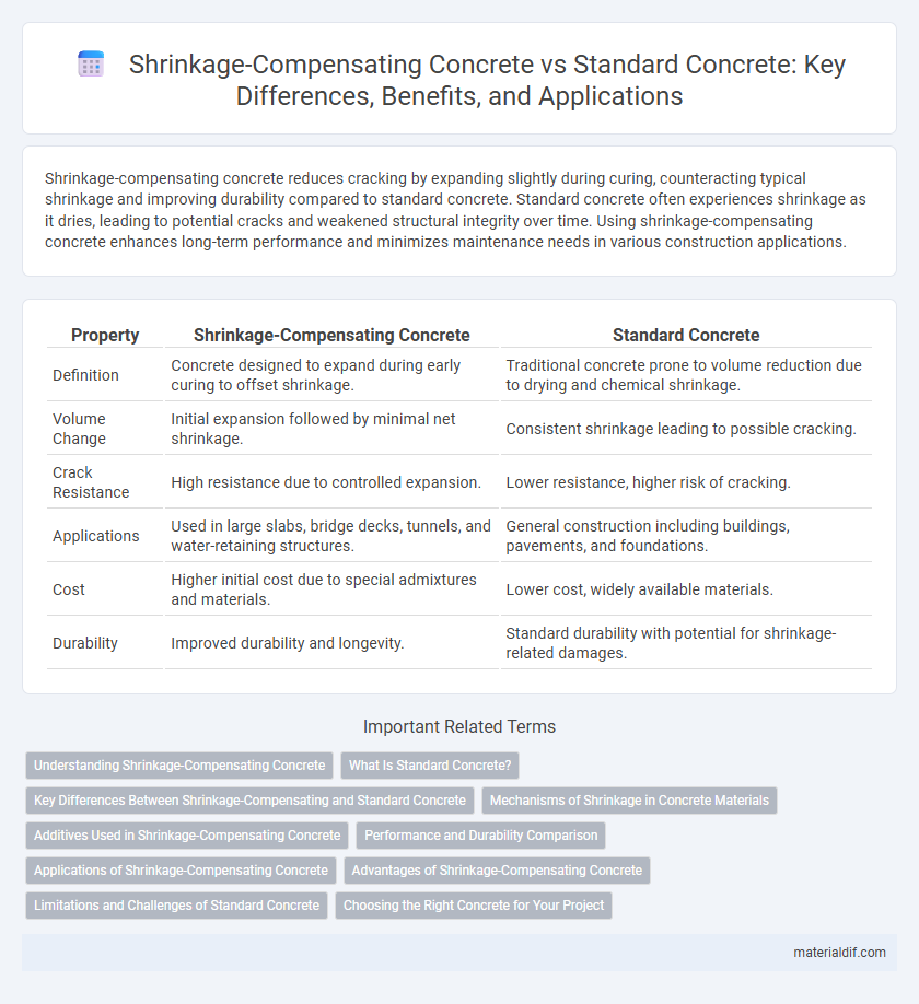 Shrinkage-Compensating Concrete vs Standard Concrete: Key Differences, Benefits, and Applications