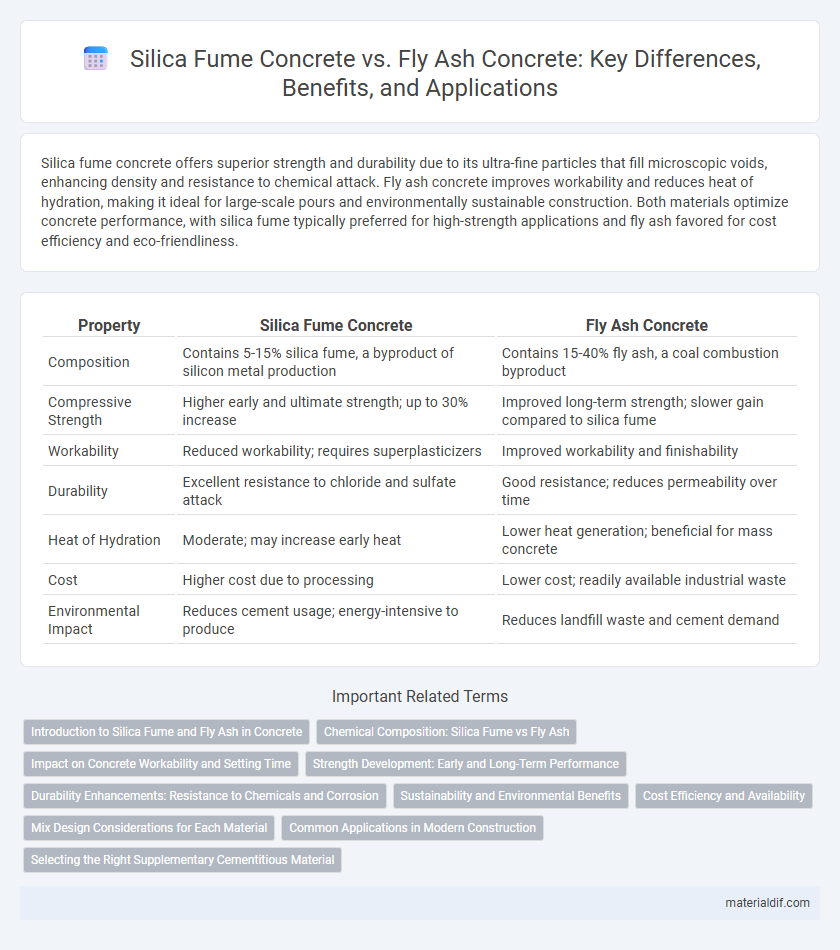 Silica Fume Concrete vs. Fly Ash Concrete: Key Differences, Benefits, and Applications