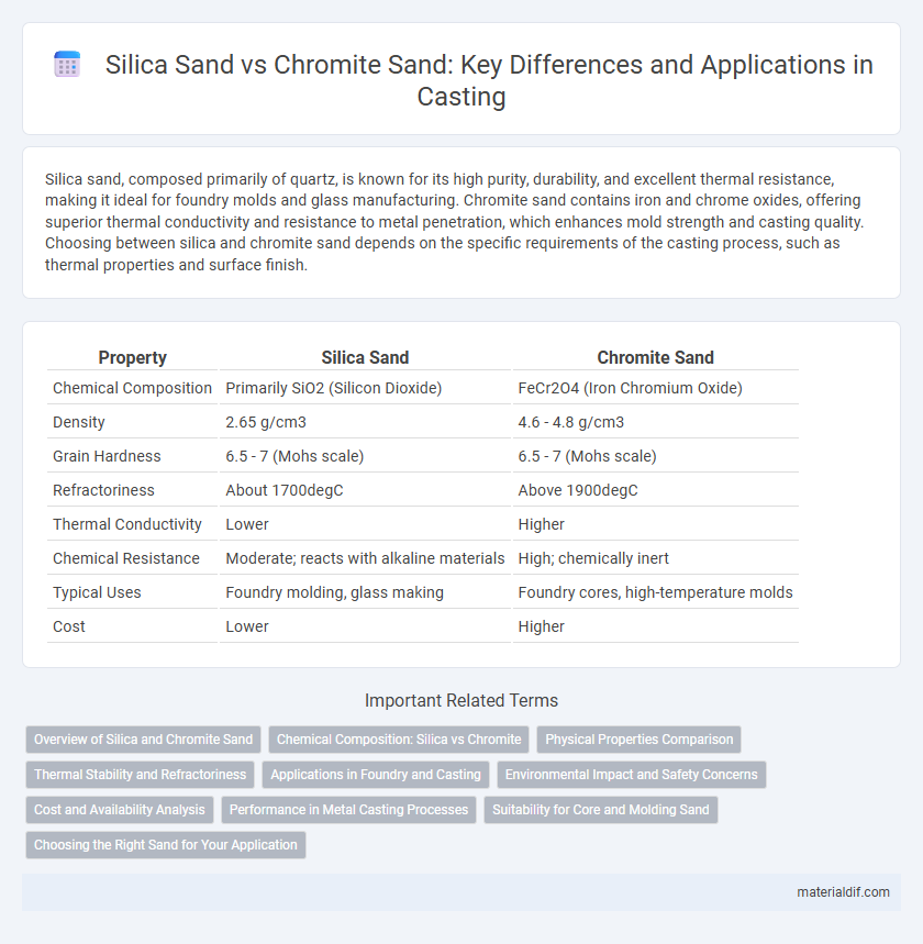 Silica Sand vs Chromite Sand: Key Differences and Applications in Casting