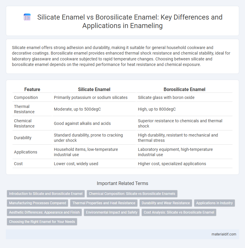 Silicate Enamel vs Borosilicate Enamel: Key Differences and Applications in Enameling