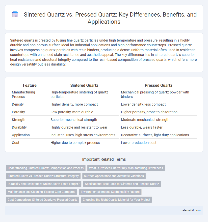 Sintered Quartz vs. Pressed Quartz: Key Differences, Benefits, and Applications