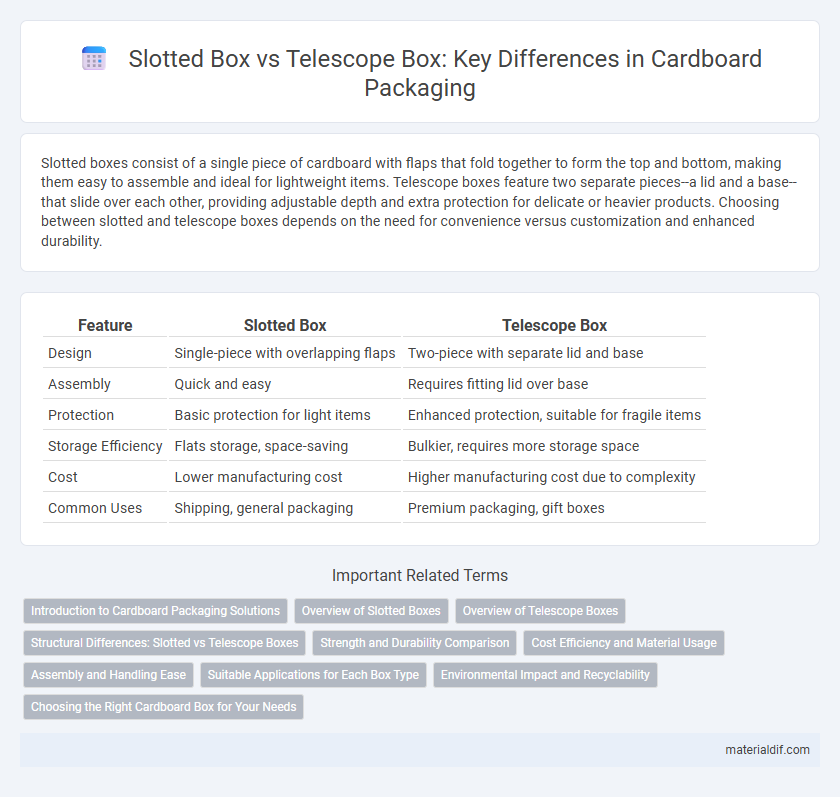 Slotted Box vs Telescope Box: Key Differences in Cardboard Packaging