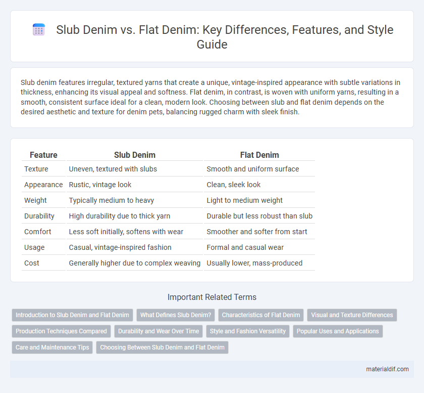Slub Denim vs. Flat Denim: Key Differences, Features, and Style Guide