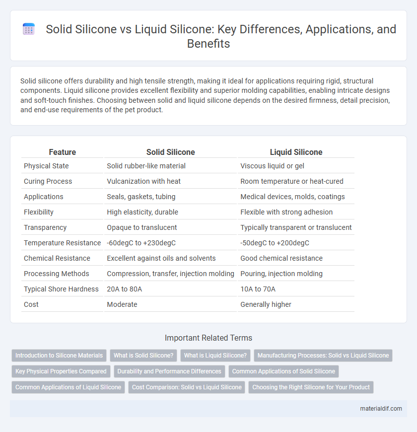 Solid Silicone vs Liquid Silicone: Key Differences, Applications, and Benefits