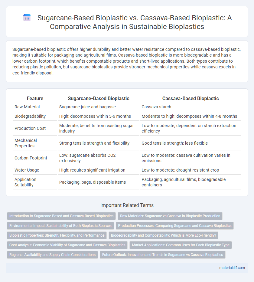 Sugarcane-Based Bioplastic vs. Cassava-Based Bioplastic: A Comparative Analysis in Sustainable Bioplastics