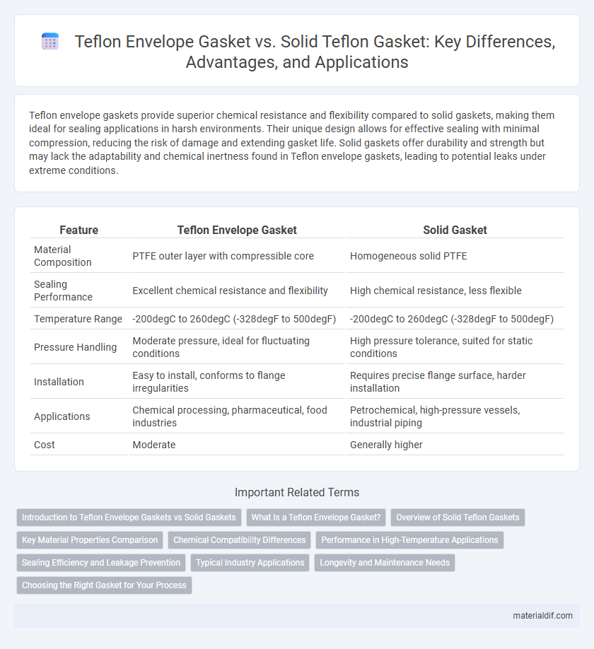 Teflon Envelope Gasket vs. Solid Teflon Gasket: Key Differences, Advantages, and Applications