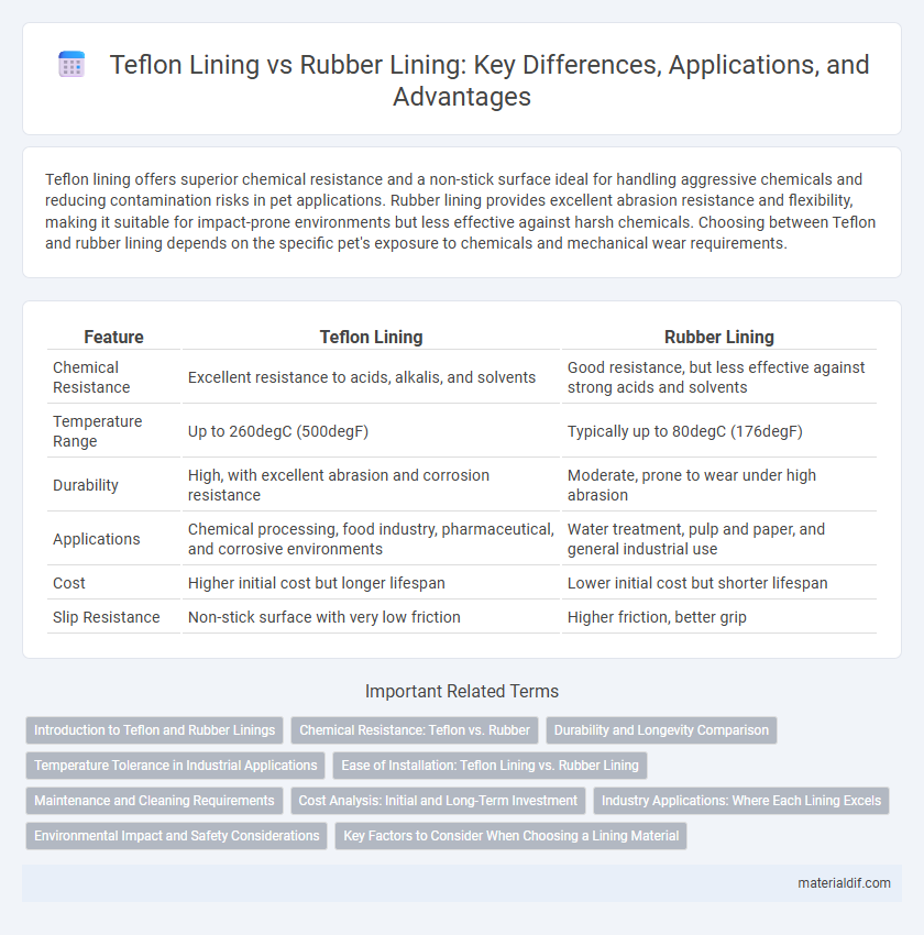 Teflon Lining vs Rubber Lining: Key Differences, Applications, and Advantages