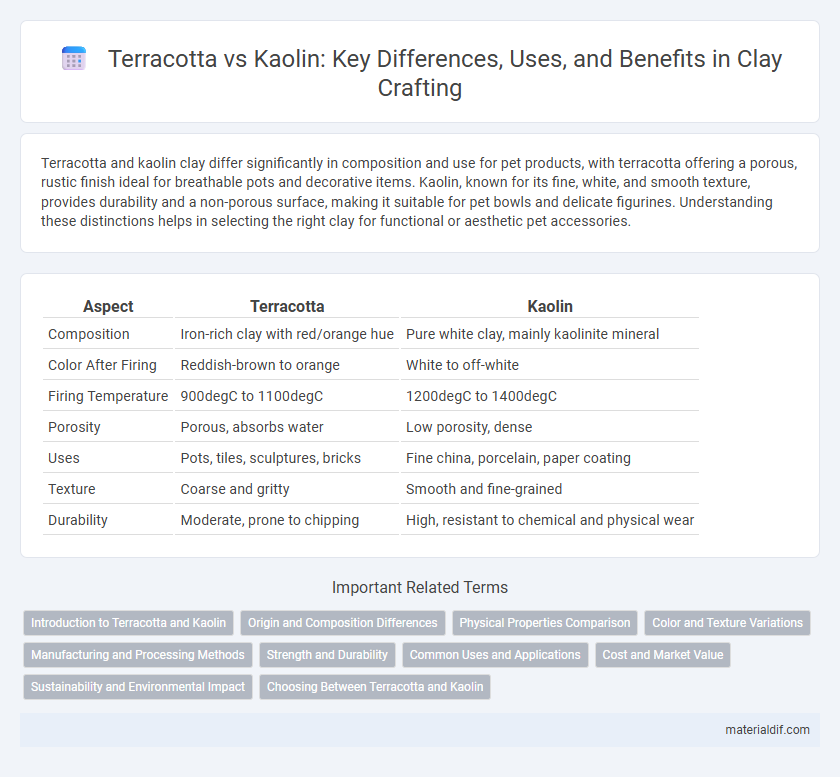 Terracotta vs Kaolin: Key Differences, Uses, and Benefits in Clay Crafting