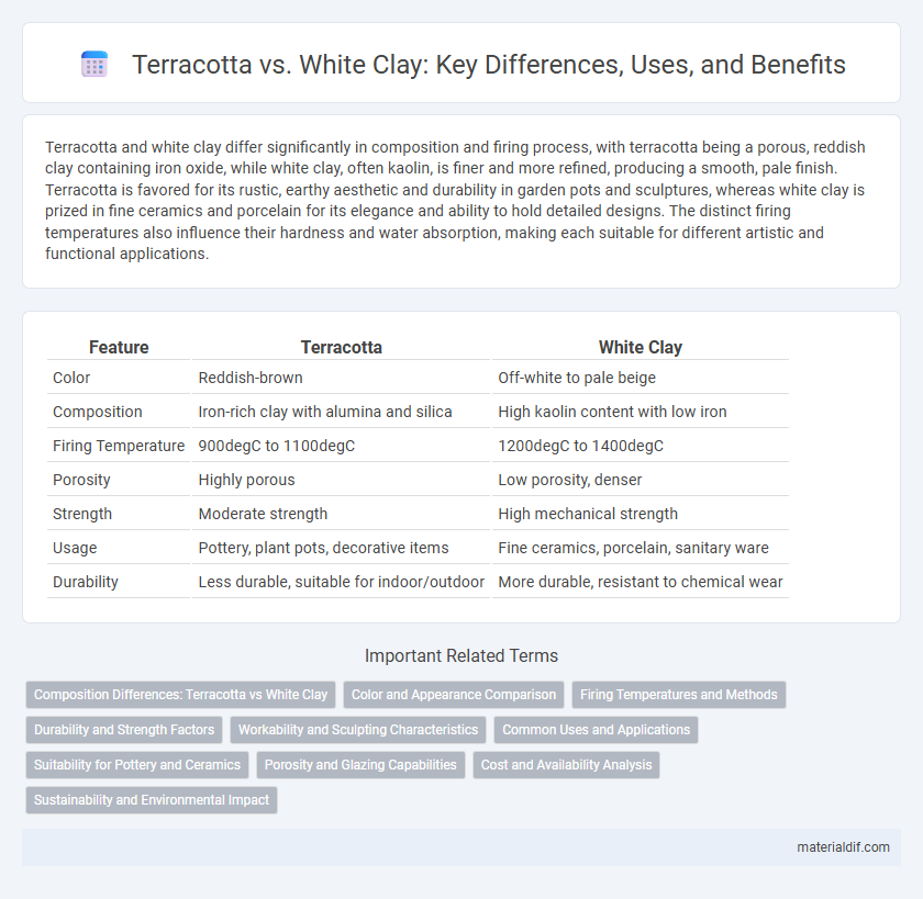 Terracotta vs. White Clay: Key Differences, Uses, and Benefits