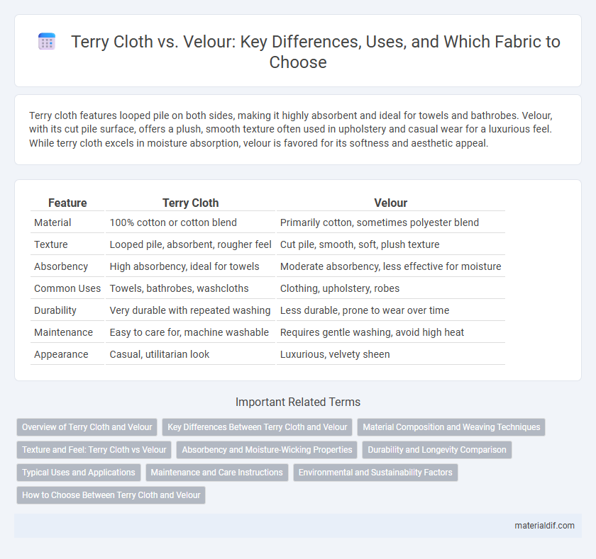 Terry Cloth vs. Velour: Key Differences, Uses, and Which Fabric to Choose