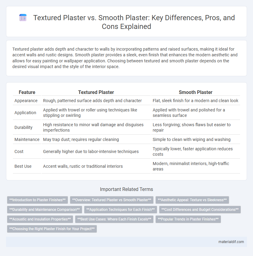 Textured Plaster vs. Smooth Plaster: Key Differences, Pros, and Cons Explained