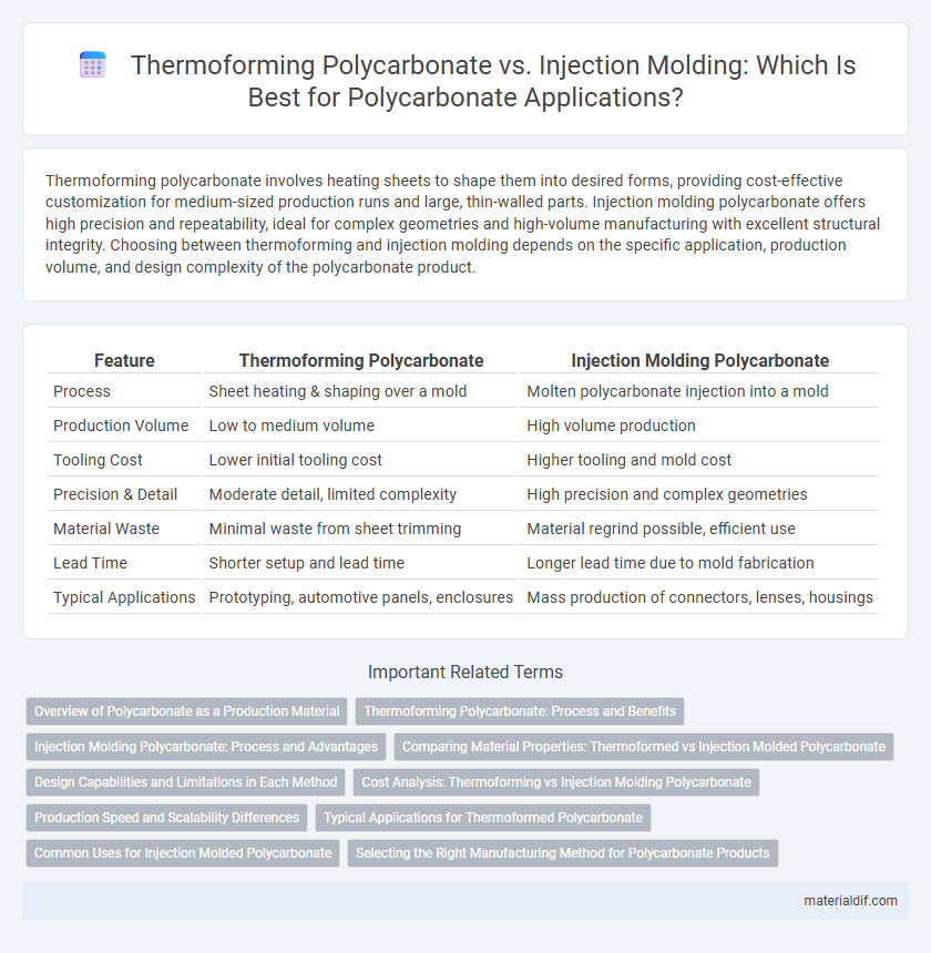 Thermoforming Polycarbonate vs. Injection Molding: Which Is Best for Polycarbonate Applications?