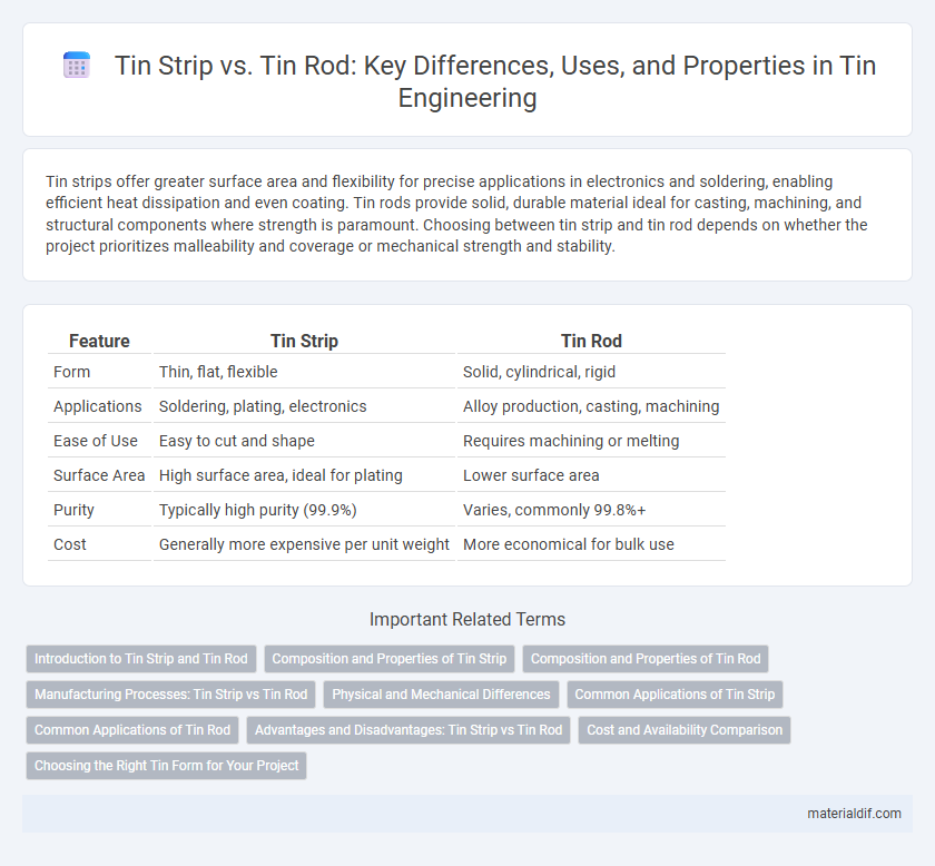 Tin Strip vs. Tin Rod: Key Differences, Uses, and Properties in Tin Engineering