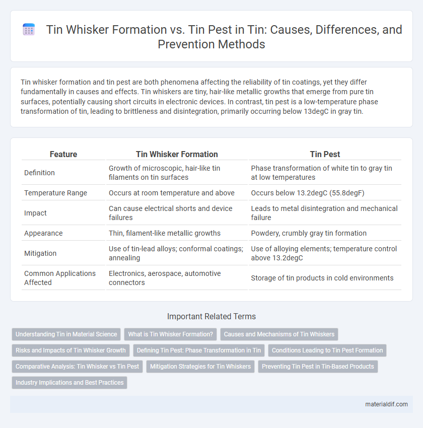 Tin Whisker Formation vs. Tin Pest in Tin: Causes, Differences, and Prevention Methods