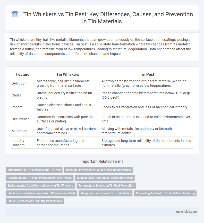 Tin Whiskers vs Tin Pest: Key Differences, Causes, and Prevention in Tin Materials