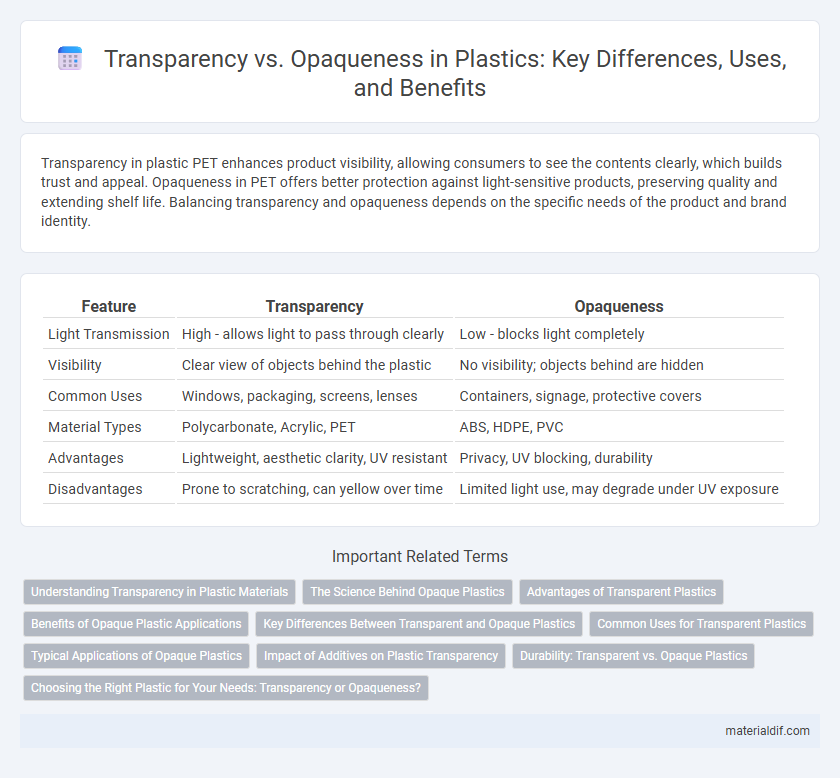 Transparency vs. Opaqueness in Plastics: Key Differences, Uses, and Benefits