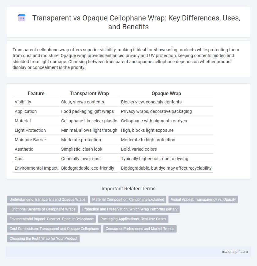 Transparent vs Opaque Cellophane Wrap: Key Differences, Uses, and Benefits