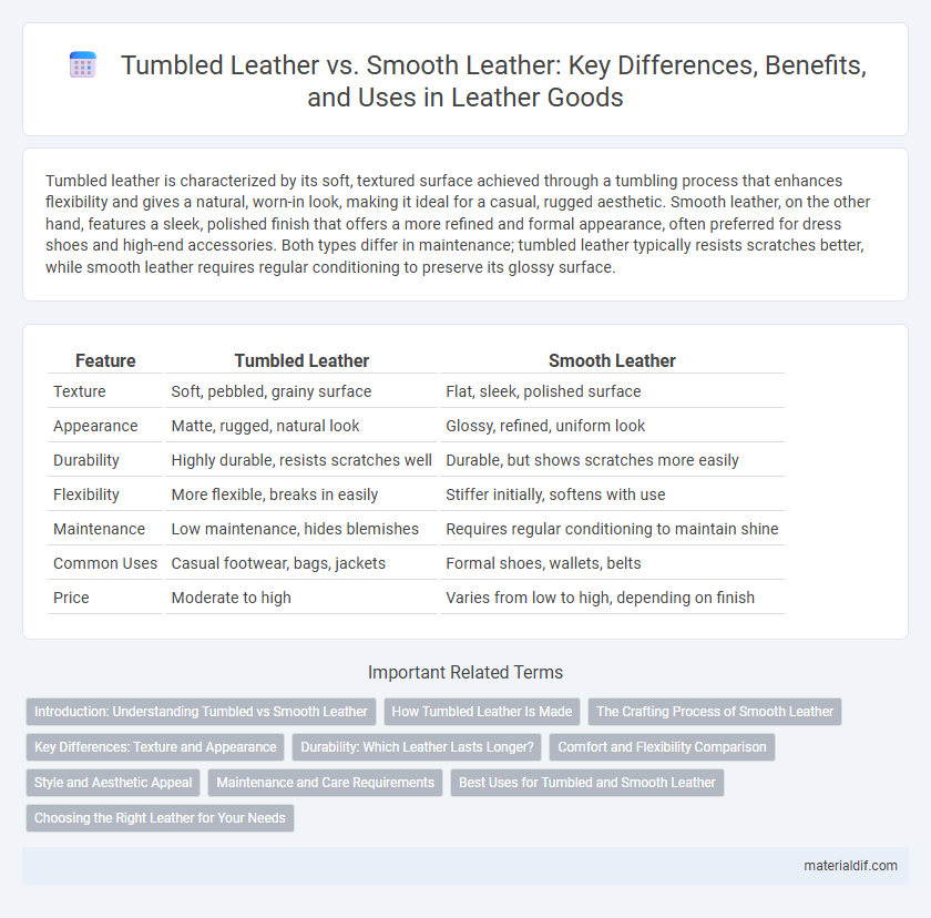Tumbled Leather vs. Smooth Leather: Key Differences, Benefits, and Uses in Leather Goods