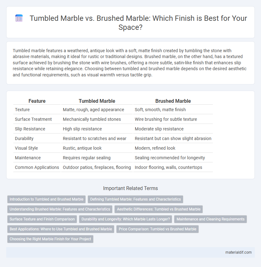Tumbled Marble vs. Brushed Marble: Which Finish is Best for Your Space?