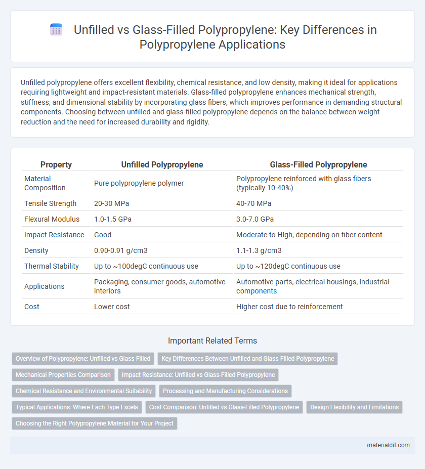 Unfilled vs Glass-Filled Polypropylene: Key Differences in Polypropylene Applications