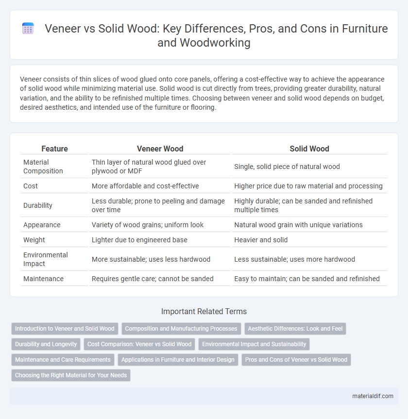 Veneer vs Solid Wood: Key Differences, Pros, and Cons in Furniture and Woodworking