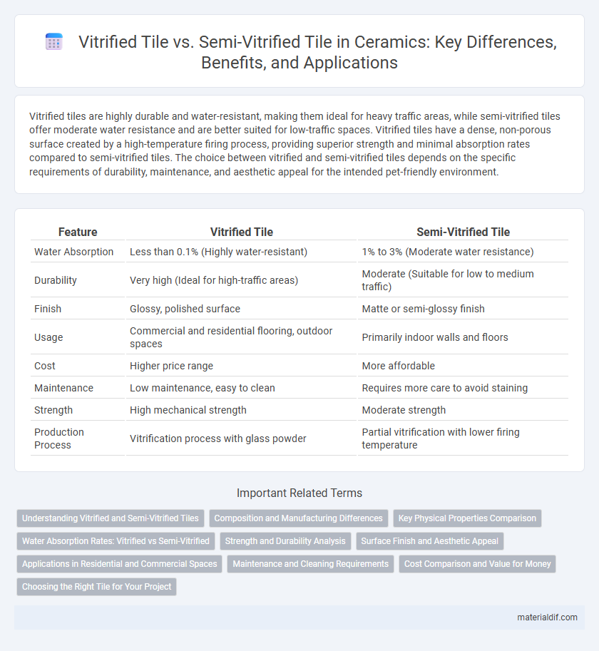 Vitrified Tile vs. Semi-Vitrified Tile in Ceramics: Key Differences, Benefits, and Applications