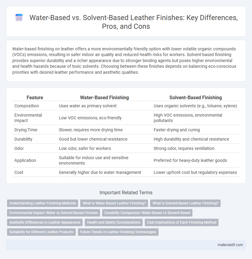 Water-Based vs. Solvent-Based Leather Finishes: Key Differences, Pros, and Cons