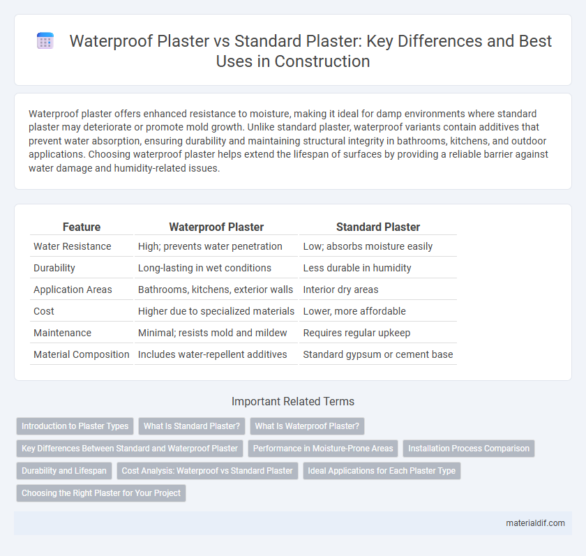Waterproof Plaster vs Standard Plaster: Key Differences and Best Uses in Construction