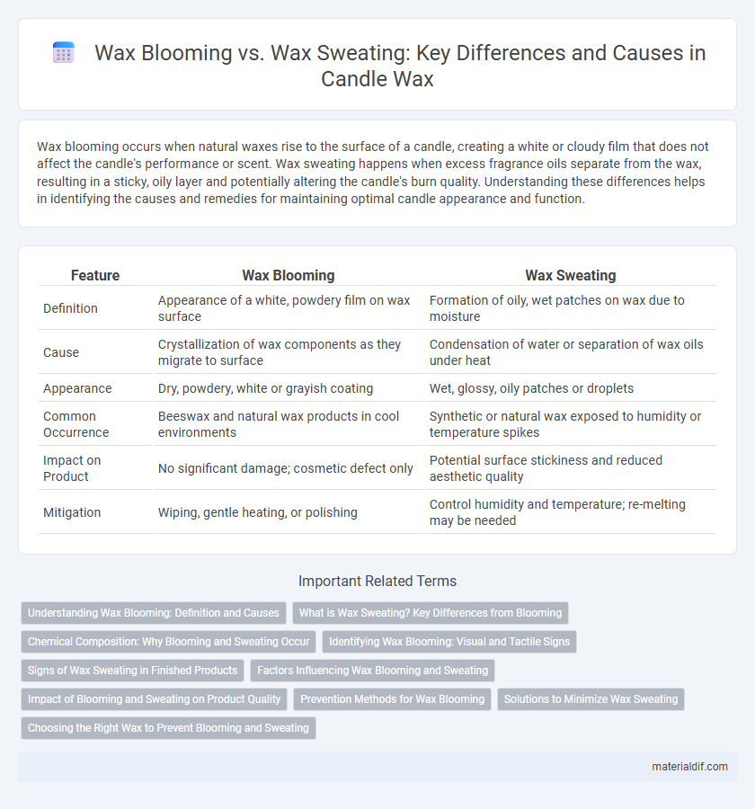 Wax Blooming vs. Wax Sweating: Key Differences and Causes in Candle Wax