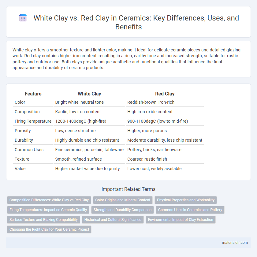 White Clay vs. Red Clay in Ceramics: Key Differences, Uses, and Benefits