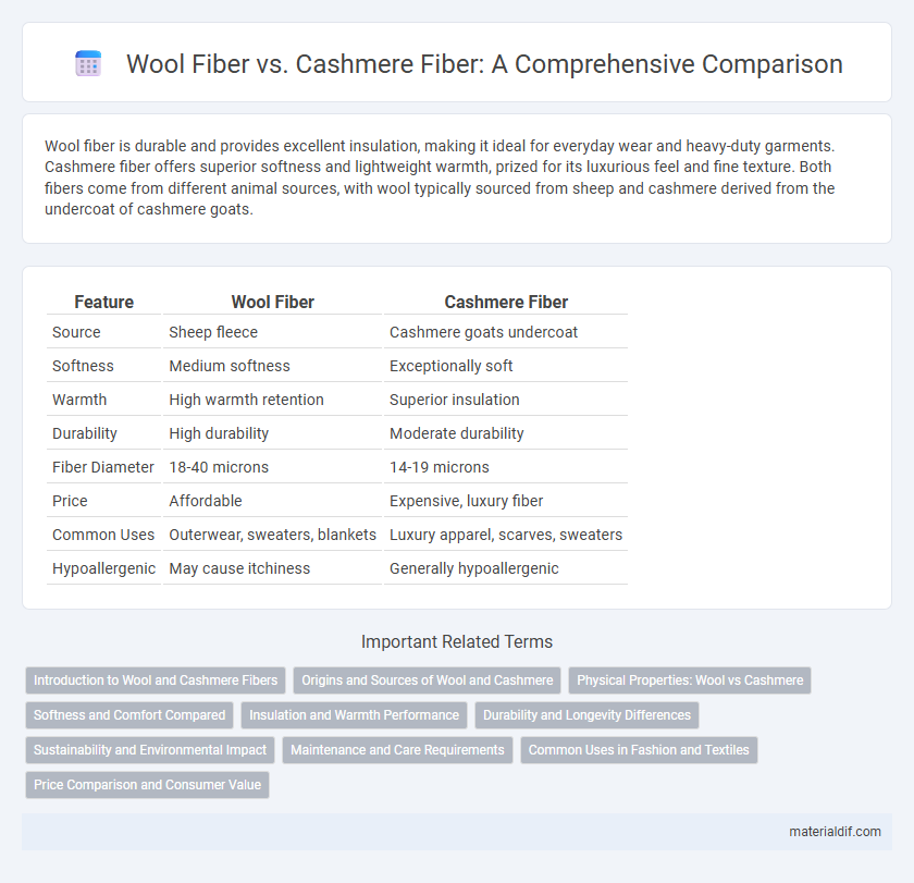 Wool Fiber vs. Cashmere Fiber: A Comprehensive Comparison