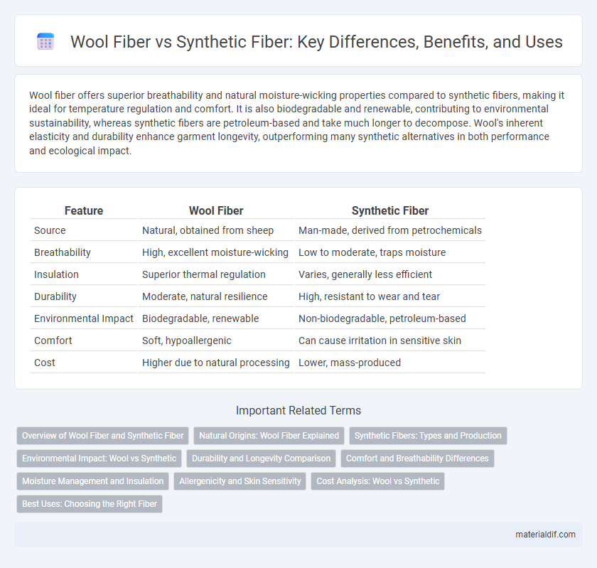 Wool Fiber vs Synthetic Fiber: Key Differences, Benefits, and Uses