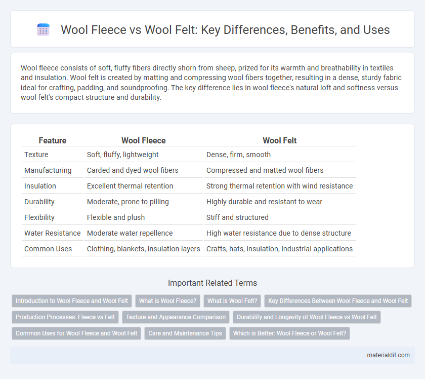 Wool Fleece vs Wool Felt: Key Differences, Benefits, and Uses