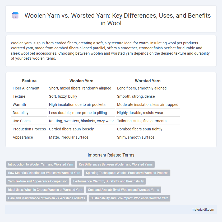 Woolen Yarn vs. Worsted Yarn: Key Differences, Uses, and Benefits in Wool