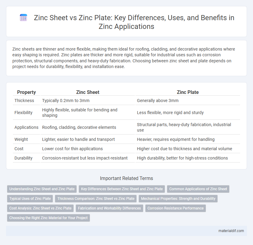Zinc Sheet vs Zinc Plate: Key Differences, Uses, and Benefits in Zinc Applications